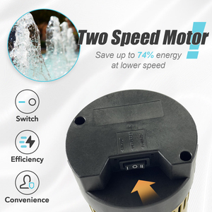 <span class=keywords><strong>Pompe</strong></span> de <span class=keywords><strong>piscine</strong></span> immergée monophasée auto-amorçante 1,5 CV à économie d'énergie, deux vitesses, pour piscines familiales et sports nautiques - Product Image 2