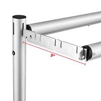 Arche de mariage réglable et robuste en alliage d'aluminium, support de toile de fond rétractable pour décoration de mariage