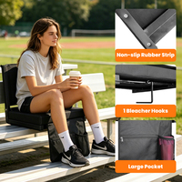 600D Oxford Tissu Double Chauffé Portable Pliable Confortable Chaise de Camping Chaise de Stade avec Fonction de Stockage Personnalisable