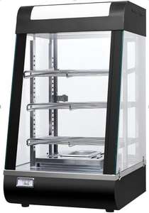 Vitrina Compacta para Exhibición de Alimentos con Calefacción de 1.0KW 220V 19Kg con Marco de Madera para Mostrador de Cafetería o Panadería - Product Image 4