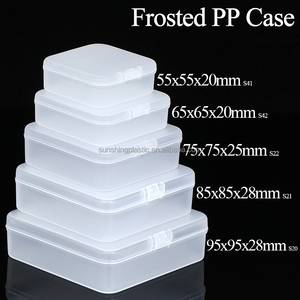 Boîte de rangement en plastique PP givré SUNSHING, petite boîte de rangement en plastique avec couvercle pour pièces, outils, organisateur, emballage cadeau, mini conteneur pour perles - Product Image 1