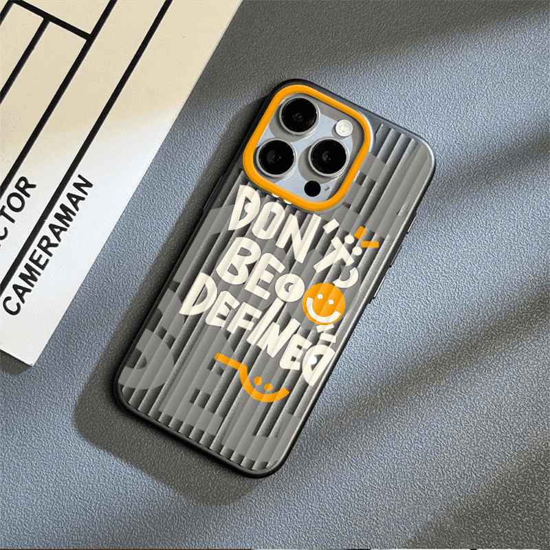 English Smiley Face [Translucent Black Corrugated Shell]