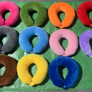 JY bantal perjalanan grosir murah Logo kustom untuk bantal leher perjalanan yang dipersonalisasi untuk tidur di pesawat - Product Image 1