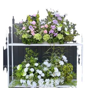 Decoración Navideña y <span class=keywords><strong>de</strong></span> Año Nuevo Hecha a Mano con Simulación <span class=keywords><strong>de</strong></span> Bambú Verde, Hierba <span class=keywords><strong>de</strong></span> Pico, Rosas <span class=keywords><strong>de</strong></span> Seda y Serie Bosque - Product Image 5