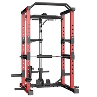 Station de musculation multifonctionnelle avec croisement de câbles, cage de puissance, rack à squats et machine Smith 190 kg 1