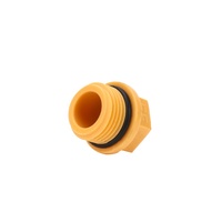 Capuchon d'extrémité Échantillon en gros librement 1/2 "-1" Raccord de tuyau PPR Raccords en plastique PPR Raccords de tuyau jaunes Bouchon mâle court jaune