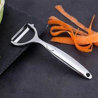 Custom Logo Multifunctionele Zinklegering Keukengereedschap Handmatige Groente Aardappelschiller