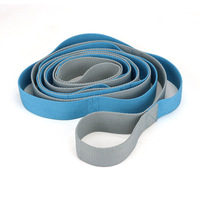 Sangle de yoga non élastique en coton polyester doux sangle d'étirement pour exercice de yoga Pilates danse