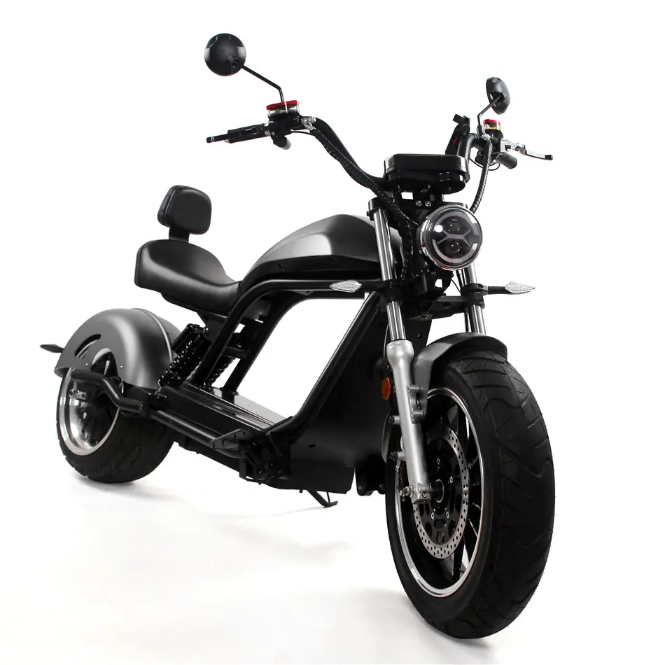 Luqi HL6.0 Citycoco Grote Wiel Krachtige 2000W 20/30/45AH Eeg Coc Vin Nummer Elektrische Scooter Motorfiets