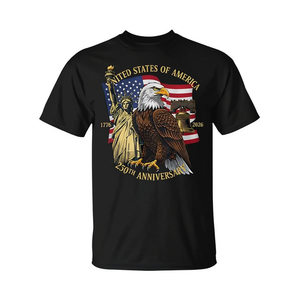 Camiseta del 250.º aniversario de los Estados Unidos de América con diseño de águila y campana de la libertad, 1776 2026 - Product Image 2