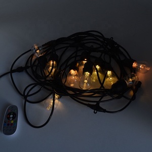 Les lumières futées extérieures d'OEM/ODM RVB + <span class=keywords><strong>WW</strong></span> de feston avec 10 LED S14 imperméabilisent la <span class=keywords><strong>ficelle</strong></span> accrochant ci-dessous - Product Image 4