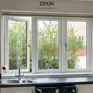 Fenêtres à battants en aluminium à double vitrage trempé, personnalisées Zekin, design moderne, insonorisées et écoénergétiques - Product Image 1