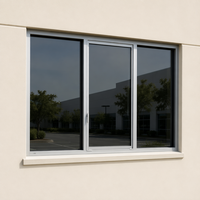 Fenêtres et portes en alliage d'aluminium pour l'extérieur de la maison, fenêtres coulissantes en aluminium insonorisées à double vitrage à rupture de pont thermique