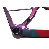 Cadre de vélo de route/VTT en fibre de carbone 3K, tissage sergé uni, brillant/mat, léger, haute résistance, avec logo OEM, 1-3 mm, modèle juillet