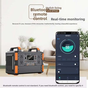 แหล่งจ่ายไฟพกพาสำหรับตั้งแคมป์ 1200W 1000WH พลังงานแสงอาทิตย์สำรองฉุกเฉินสำหรับใช้งานกลางแจ้ง 220V ใช้ในบ้านและนอกบ้าน คลื่นไซน์บริสุทธิ์ - Product Image 3