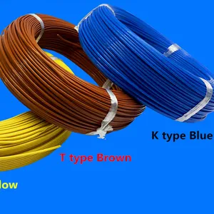 100m THERMO-COUPLE WIRE K Type T Type J Type 2*0.3mm 2*0.5mm Thermocouple thermal line compensating lead wire Sensor