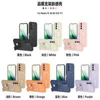 Étui de téléphone portable flexible en TPU de couleur vive Lichicase avec support portable pour Redmi A7 Pro Poco M8 Pro, coque arrière personnalisée