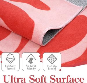 Area <strong>Rug</strong> Machine Washable <strong>Blue</strong> Small Bedroom <strong>Throw</strong> <strong>Rug</strong>, Non Slip Soft Entryway <strong>Rug</strong>, Abstract Ultra Thin Floor Carpet - Product Image 5