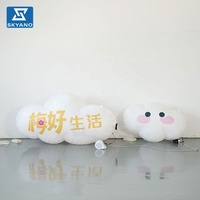 Modèle de nuage gonflable lumineux géant pour la publicité commerciale en extérieur, la décoration de scène de fête, accessoire de nuage gonflable