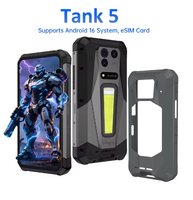 Unihertz 8849 TANK 5, Teléfono Inteligente Resistente, el Primer Teléfono del Mundo con Proyector 2K, CPU Octa Core 9400e, Pantalla AMOLED FHD, 18GB+1TB, 17600mAh, ESIM, WiFi 7