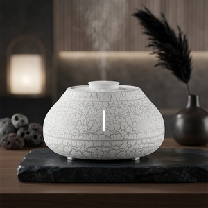 <b>Humidifier</b> <b>Diffuser</b> Smart Home Use Volcanic Lava Aesthetic Toxic-Free PP Material Simple One-Button - Product Image 1