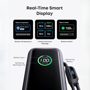 <span class=keywords><strong>Anker</strong></span> Zolo A1695 25000mAh 165W <span class=keywords><strong>Power</strong></span> <span class=keywords><strong>Bank</strong></span> ultra-rapide avec câble double rétractable Type-C pour iPhone/Samsung/Xiaomi et ordinateurs portables - Product Image 6