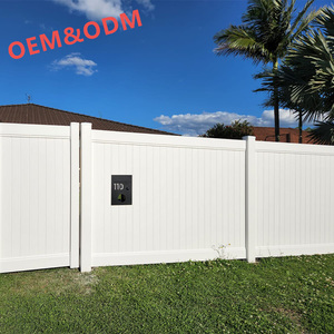 HAIAO Uv Proof 6x8 ft White Color <strong>Plastic</strong> PVC/Vinyl Cheap Panel Privacy Fence Panels for Sale - Product Image 1
