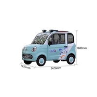 Nouveau stock – Voiture électrique chinoise pour adultes, deux portes, 4 places, mini-voiture électrique sans permis de conduire