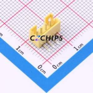 A200F1W1-2H4P12 Wire-to-Board Pin Header Bent Lead Through Hole,P=2mm Connector 1x4P 2mm Right Angle Insert PH - Product Image 1