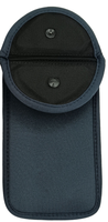 Pochette Téléphone Faraday en Tissu de Plongée avec Blocage de Signal, Protection RFID, Antivol, Fermoir Magnétique, Couleur Unie Personnalisable