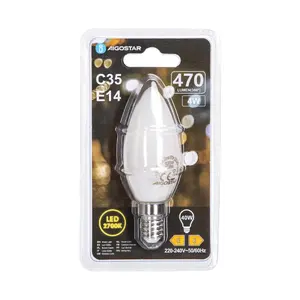 Bombilla LED de filamento C35 E14 4W, luz blanca, eficiencia energética, ideal para iluminación decorativa y ambiental. - Product Image 2