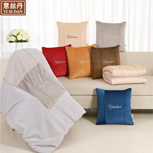 Almohada y Manta Cuadrada Yisidan, de Felpa Suave, Multifuncional, para Dormir, Cojín para Auto, Sofá, Cama y Descanso - Product Image 3