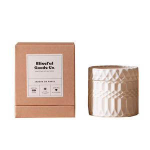 Vente <span class=keywords><strong>en</strong></span> gros de boîtes à bougies <span class=keywords><strong>en</strong></span> <span class=keywords><strong>papier</strong></span> cadeau avec logo personnalisé pot d'emballage avec couvercle et oz vide ensemble de carton rigide carré noir blanc - Product Image 4