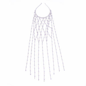 Diadema de Perlas Barrocas con Borlas, Chapada en Oro, con Engaste de Cobre, Lujosa, Estilo Princesa Francesa, Elegante, para Novia, Accesorio para el Cabello de Boda - Product Image 2