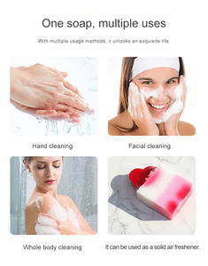 Jabón Artesanal Natural y Orgánico para Blanquear la Piel con Aceite Esencial de Rosa y Flores Secas - Aclarante, Antiséptico y Portátil para el Rostro - Product Image 4