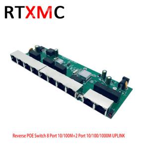 Placa PCBA de 10 puertos, interruptor de 100M, FE + 8 puertos 1000M, 2 puertos GE, enlace inverso POE con VLAN, CCTV, cámara IP HD, FTTH, XPON, GPON, EPON - Product Image 2
