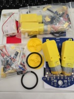 Ligne de repérage intelligente Kit voiture intelligente Moteur TT Kit de bricolage électronique Patrouille intelligente Pièces automobiles Robot électronique de bricolage
