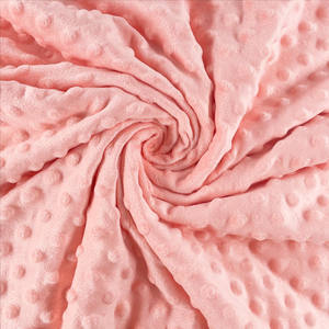 ผ้าโพลีเอสเตอร์100% ใหม่สีทึบลายจุดสำหรับทารกผ้าห่มแบบด้านเดียว - Product Image 3