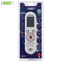Control Remoto Universal de Plástico para Aire Acondicionado I-REMOTE con 12 Teclas, Código Fijo, Infrarrojos, Alcance de 8M, Linterna LED y Retroiluminación