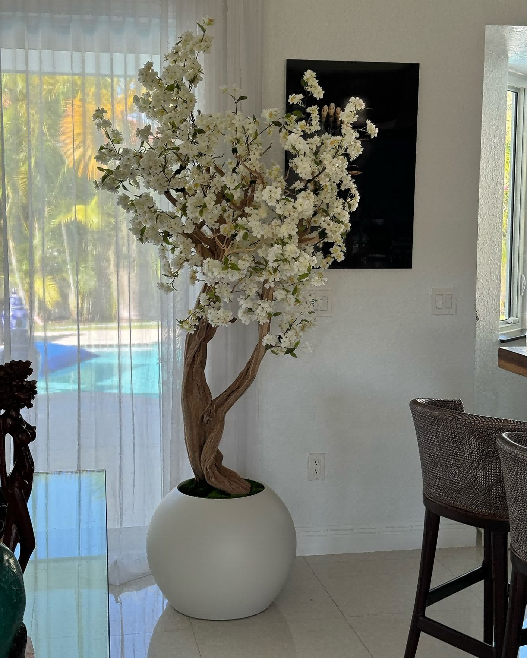 New Design Indoor Decor Cherry Blossom Tree Bonsai Wedding Home Decor with Artificial Plant Elegant Interior Design · image 6