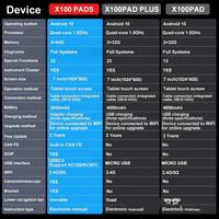 Programador de Llaves de Auto X70PAD-SH4, Herramienta de Diagnóstico Automotriz con Pantalla LCD, CAN FD, DOIP, OBD Integrados, 1 Año de WiFi