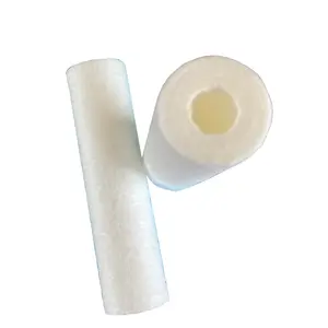 Su filtre kartuşları tedavi sistemi için 10 inç PP bükülmüş eriyik üflemeli filtre tortu su arıtıcısı
