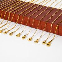 Accessoires de bijoux en acier inoxydable plaqué or 18 carats, chaîne en forme de O, pendentif, collier, bracelet pour la fabrication de bijoux DIY