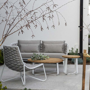 Juego de Sofás de Exterior de Aluminio Estilo Nórdico <span class=keywords><strong>Marlene</strong></span>, Fácil de Montar, para Balcón, Jardín, Patio y Uso en Hoteles - Product Image 1
