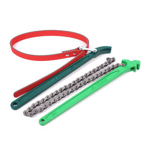 Clé à chaîne neutre de 15 pouces pour le retrait du filtre à huile, outil de réparation automobile avec conception de type courroie et construction en acier 45 - Product Image 2