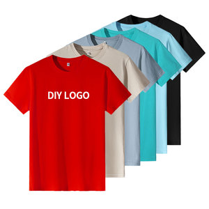 Camisetas de Hombre al por Mayor con Diseño Personalizado y Malla Impresa, Camisetas de Algodón de 240 g/m², Novedad OEM 2024 - Product Image 1