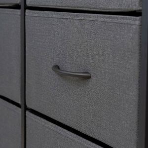 Commode autoportante moderne en tissu pour salon, durable, avec panneaux en MDF et acier inoxydable, en pin, disponible en plusieurs couleurs - Fournisseur en gros - Product Image 5