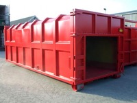 Compacteur stationnaire robuste Compacteurs de déchets Rouleaux robustes et charnières de porte avec points de graissage Poubelles de compacteur