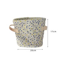 2024 nouveauté personnalisé pliant sac cosmétique matelassé coton maquillage sac durable flore Bbay jouet organisateur seau de rangement