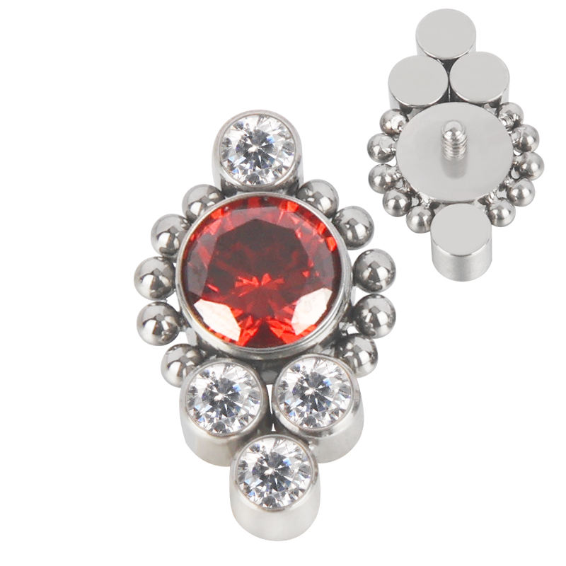 TB-0513  Red+Clear Top Part